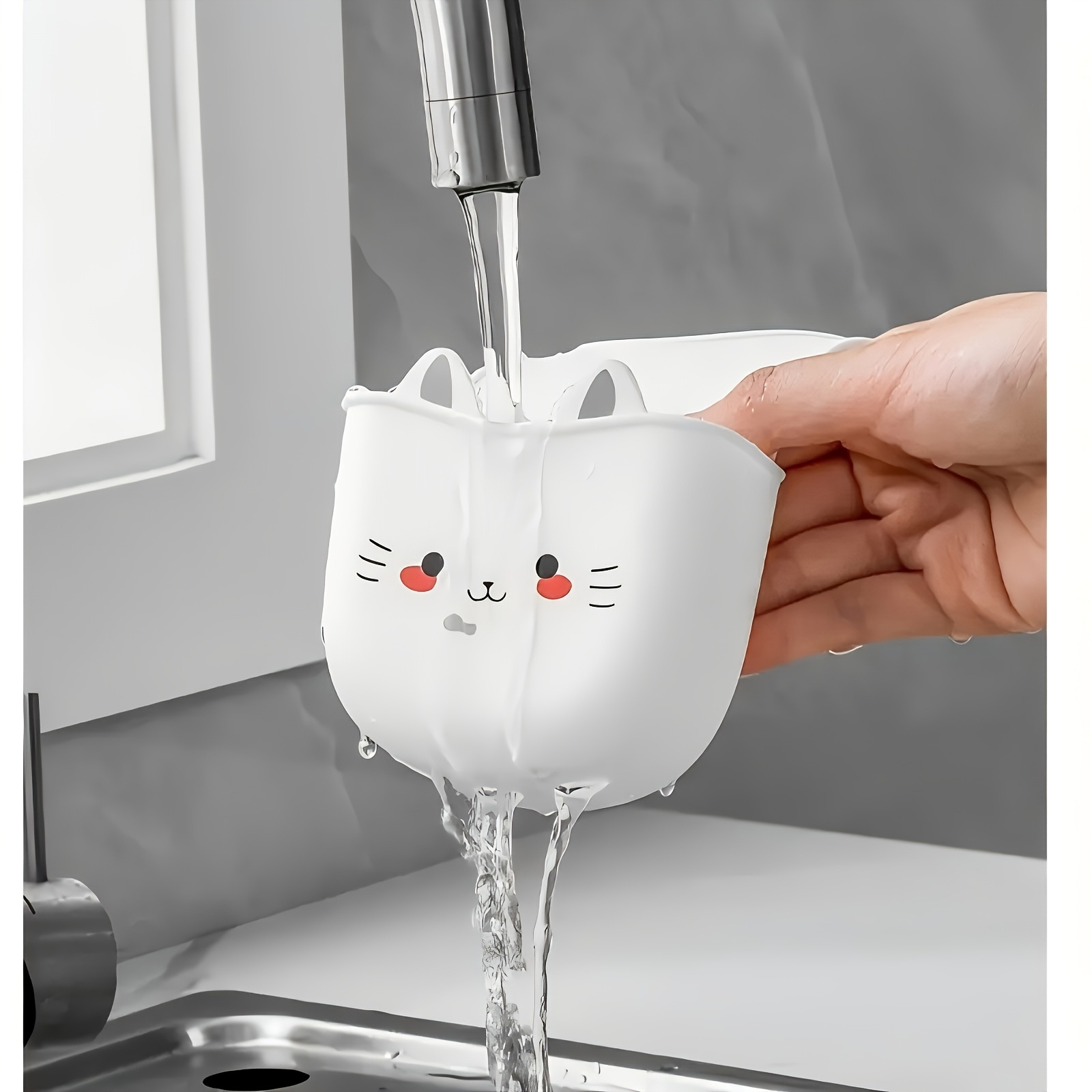 سلة تخزين معلقة للمطبخ بتصميم  - مراجعة Silicone Tap Washer وسعره