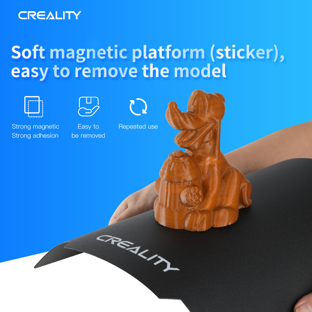 لوحة لاصقة مغناطيسية ناعمة من  - مراجعة Creality Printer K1 وسعره